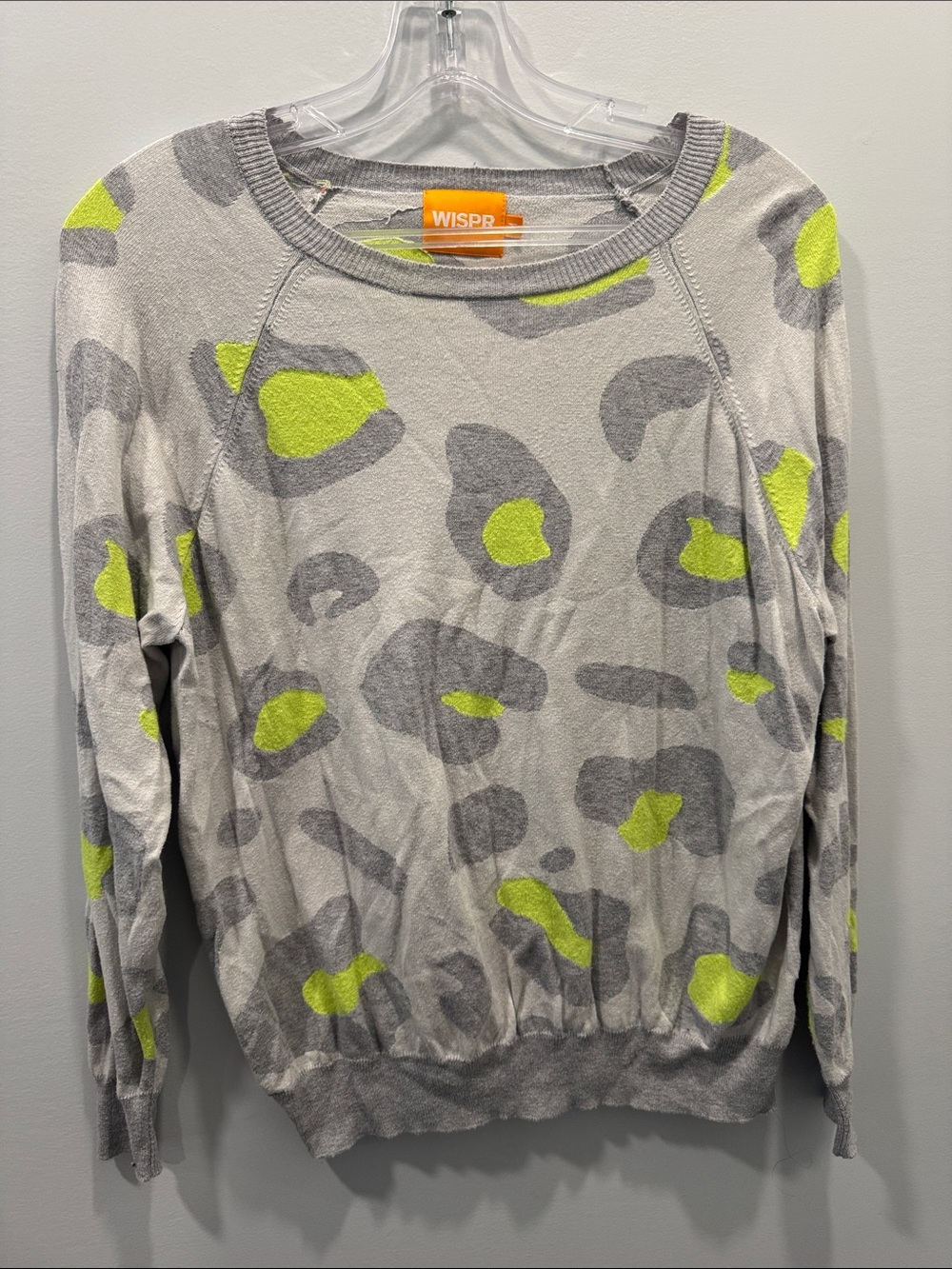 Wispr Animal print Lightweight Crewneck Sweater